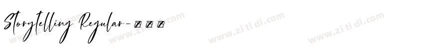 Storytelling Regular字体转换 Storytelling Regular字体转换